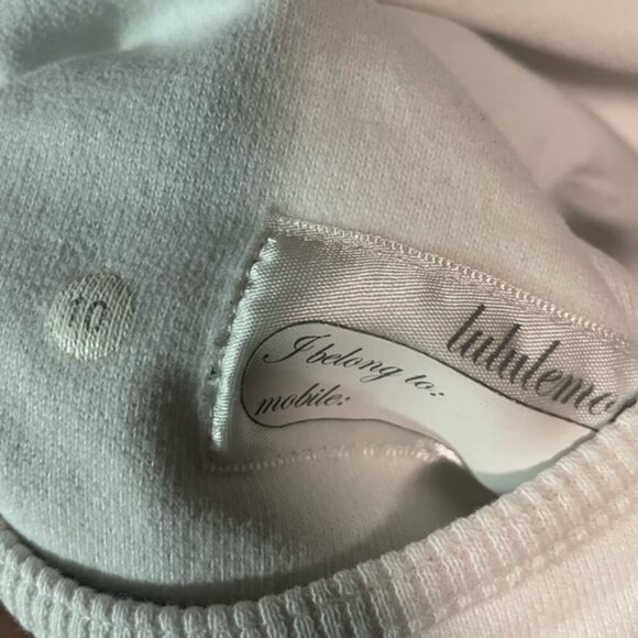 Lululemon White Full Zip Scuba Hoodie - Size 10 - Picture 15 of 15